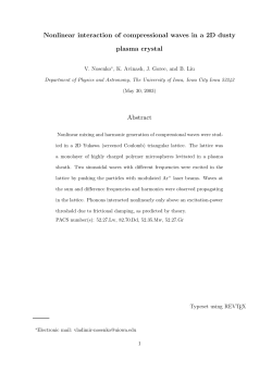 Nonlinear interaction of compressional waves in