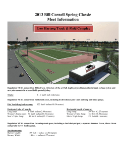 2013 Bill Cornell Spring Classic Meet Information