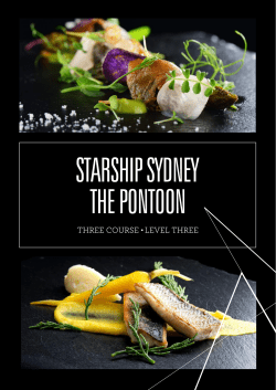 Menu - Starship Sydney
