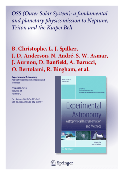 OSS (Outer Solar System): a fundamental and planetary