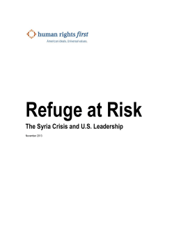 The Syria Crisis and US Leadership