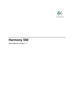 520 User Manual - Harmony Remotes