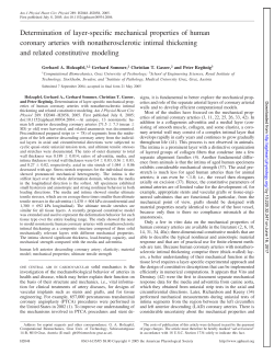 Determination of layer-specific mechanical properties of human