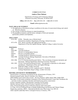curriculum vitae - Princeton University