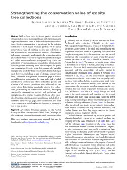 Cavender et al 2015 Strengthening the conservation