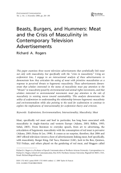Beasts, Burgers, and Hummers: Meat and the Crisis of