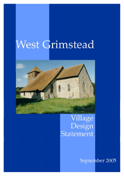 (Adopted September 2005) West Grimstead Village Design Statement