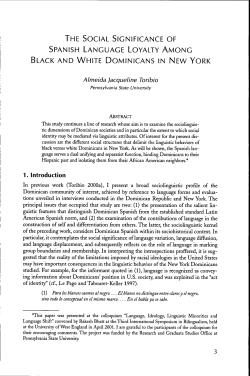 the social significance of spanish language loyalty among black and