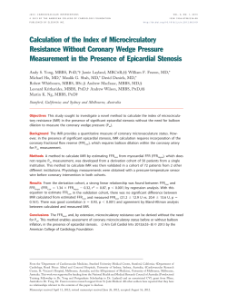 Calculation of the Index of Microcirculatory Resistance Without