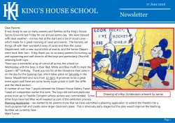 17 June 2016 - King`s House School