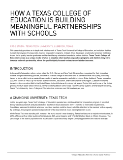 how a texas college of education is building meaningful