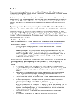 Organizational Handbook - Tarleton State University