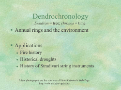 Dendrochronology