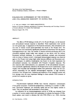 PCB-INDUCED SUPPRESSION OF THE HUMORAL AND CELL