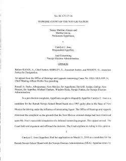 SC-CV-37-16 - Navajo Courts