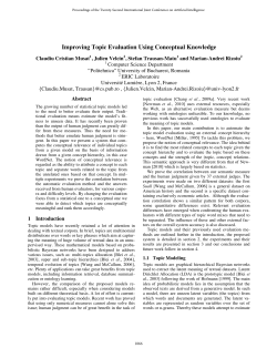 Improving Topic Evaluation Using Conceptual Knowledge