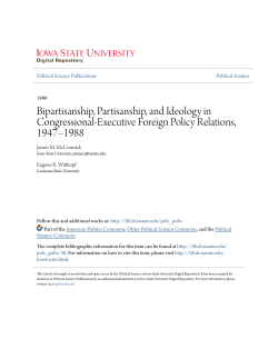 Bipartisanship, Partisanship, and Ideology in Congressional