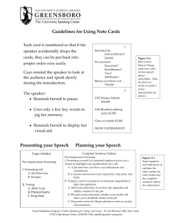 Guidelines for Using Note Cards