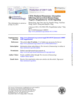 CD36-Mediated Hematoma Absorption