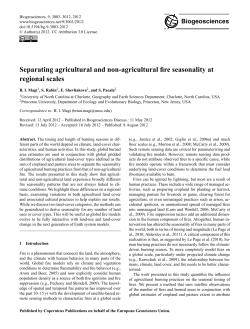 Separating agricultural and non-agricultural fire