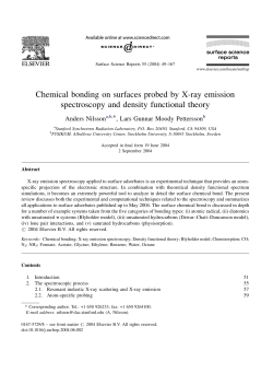 Chemical bonding on surfaces probed by X
