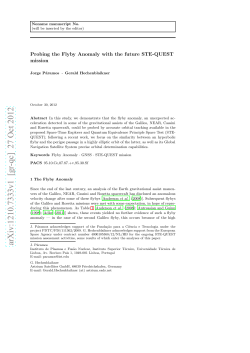 Probing the Flyby Anomaly with the future STE