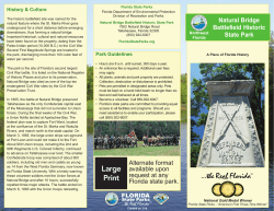 Natural Bridge Battlefield Historic State Park Florida