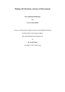 Making Life Decisions: Journey of Discernment