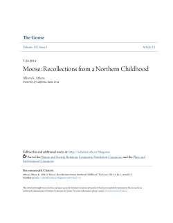 Moose: Recollections from a Northern Childhood