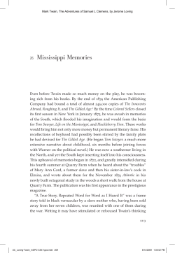 26 Mississippi Memories