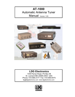 AT-1000 operations manual