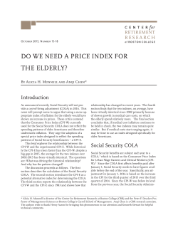 do we need a price index for the elderly?