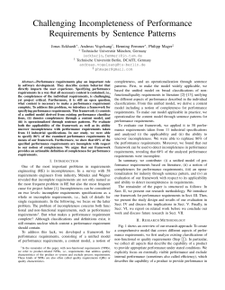 Challenging Incompleteness of Performance Requirements by