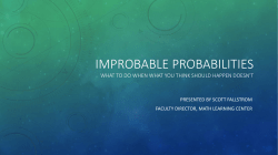 Improbable Probabilities