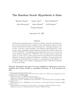 The Random Oracle Hypothesis is False