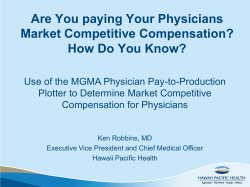 Are You paying Your Physicians Market Competitive Compensation