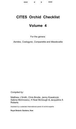 CITES Orchid Checklist Volume 4