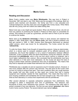 Marie Curie - LessonSnips