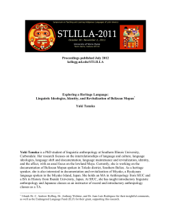 Tanaka, Yuki Ready for PDF - Kellogg Institute for International Studies