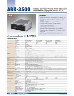 Features ARK-3500 3rd Gen. Intel&reg; Core&trade; i3/ i5/ i7 with 2