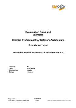 Examination Rules and Examples Certified Professional for