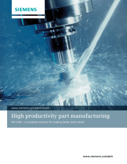 NX CAM - Production Modeling Corporation
