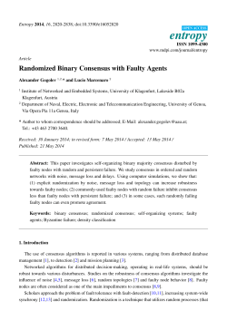 Randomized Binary Consensus with Faulty Agents