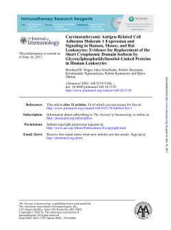 in Human Leukocytes Glycosylphosphatidylinositol