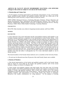 Bylaws - rev. 5-16 - University Senate
