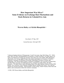 How Important Was Silver? Some Evidence on