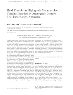 The Thor Range, Antarctica - Oxford Academic