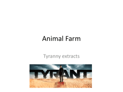 Animal Farm Tyranny - Springwood High School