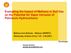 Evaluating the Impact of Methane in Soil Gas on the