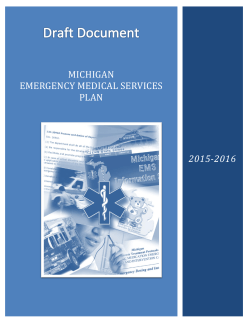 Michigan Emergency Medical Services Plan